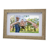 Digitale Fotolijst Licht bruin/Wit Met Wifi & Frameo App - 17.8cm