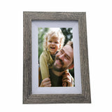 Digitale Fotolijst donker bruin/Wit Met Wifi & Frameo App - 17,8cm