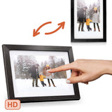 Digitale Fotolijst Zwart Hout Met Wifi & Frameo App - 17.8cm