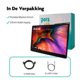 Portable monitor voor zakelijk gebruik met touchscreen 35.6cm