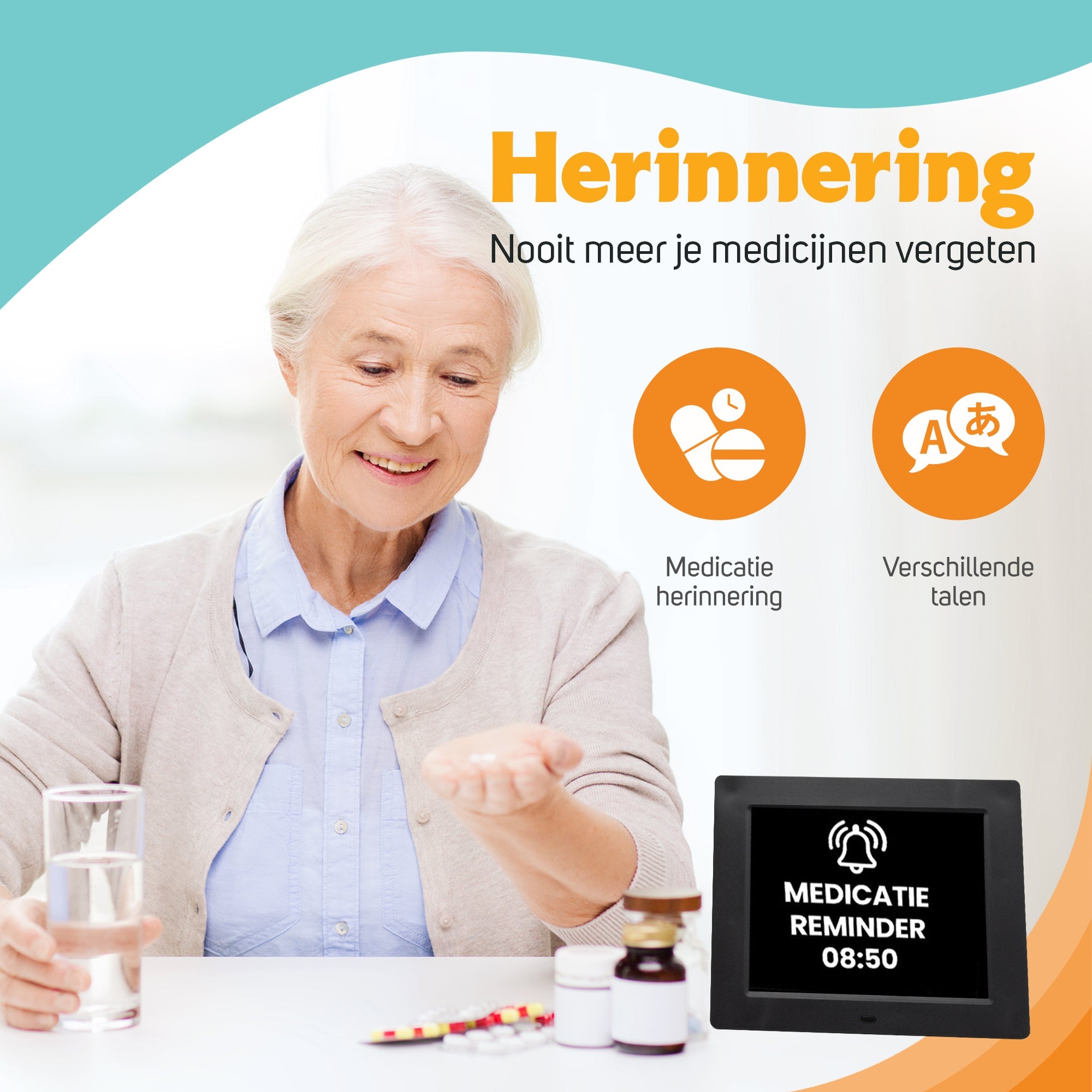 Dementieklok 18cm - Elektronica