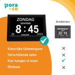 Dementieklok 20,3cm - Elektronica