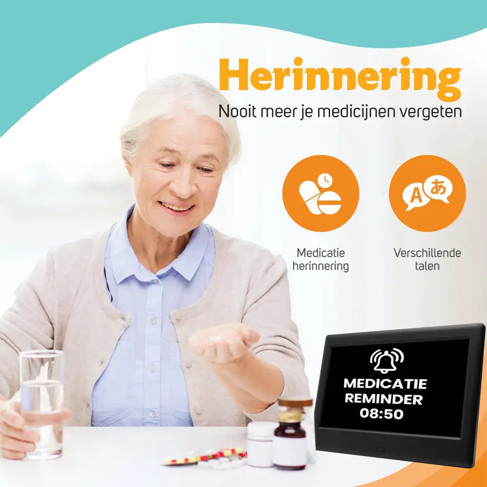 Dementieklok 20,3cm - Elektronica