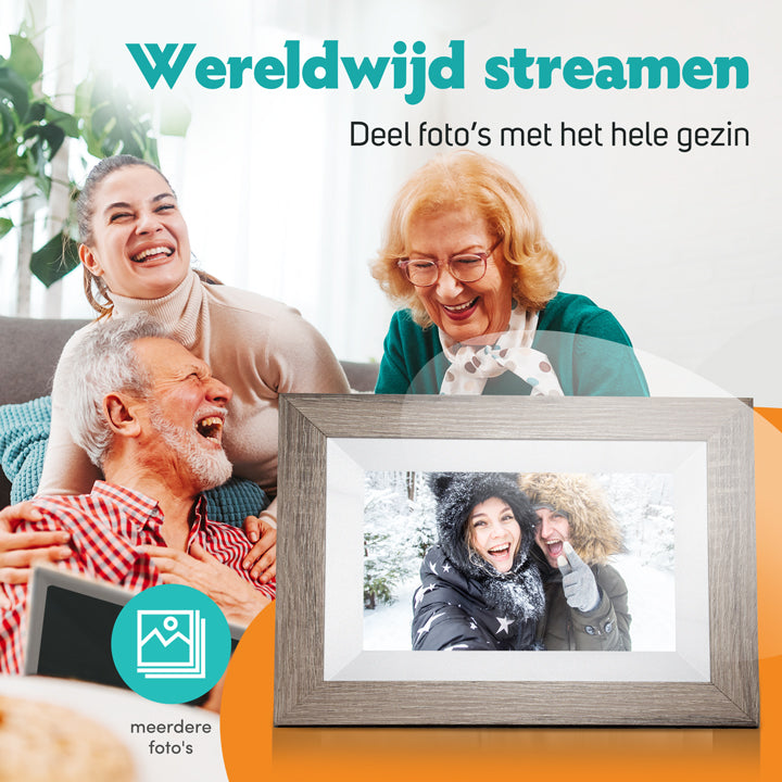 Foto's streamen naar digitale fotolijst