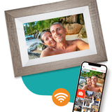 Pora & Co fotolijst uitgevoerd in donkerbruin met wit