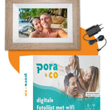 Doos met inhoud van Pora & Co digitale fotolijst