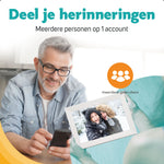 Digitale Fotolijst Wit Met Wifi & Frameo App - 25.4cm