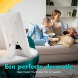 Digitale Fotolijst Wit Met Wifi & Frameo App - 25.4cm