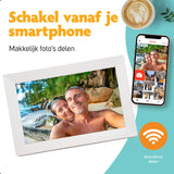 Digitale Fotolijst Wit Met Wifi & Frameo App - 25.4cm