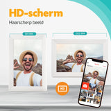 Digitale Fotolijst Wit Met Wifi & Frameo App - 25.4cm