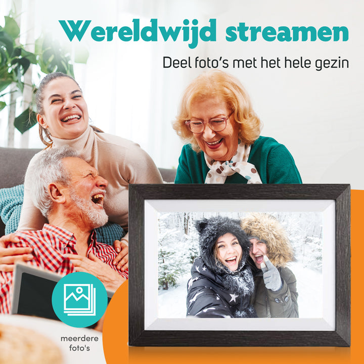 Foto's streamen naar digitale fotolijst