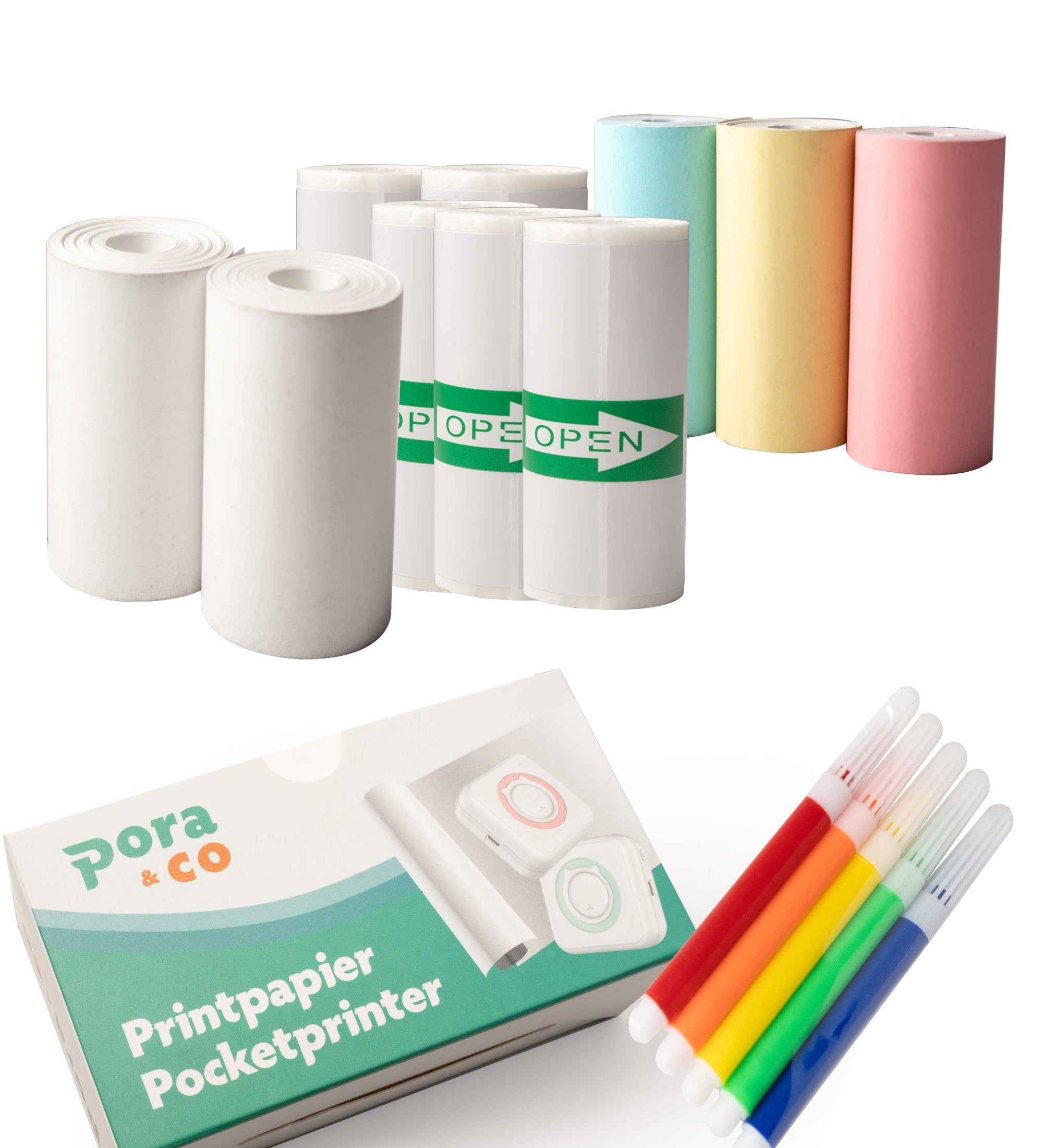 Fotopapier en stickerpapier navulling pocket printer - C15
