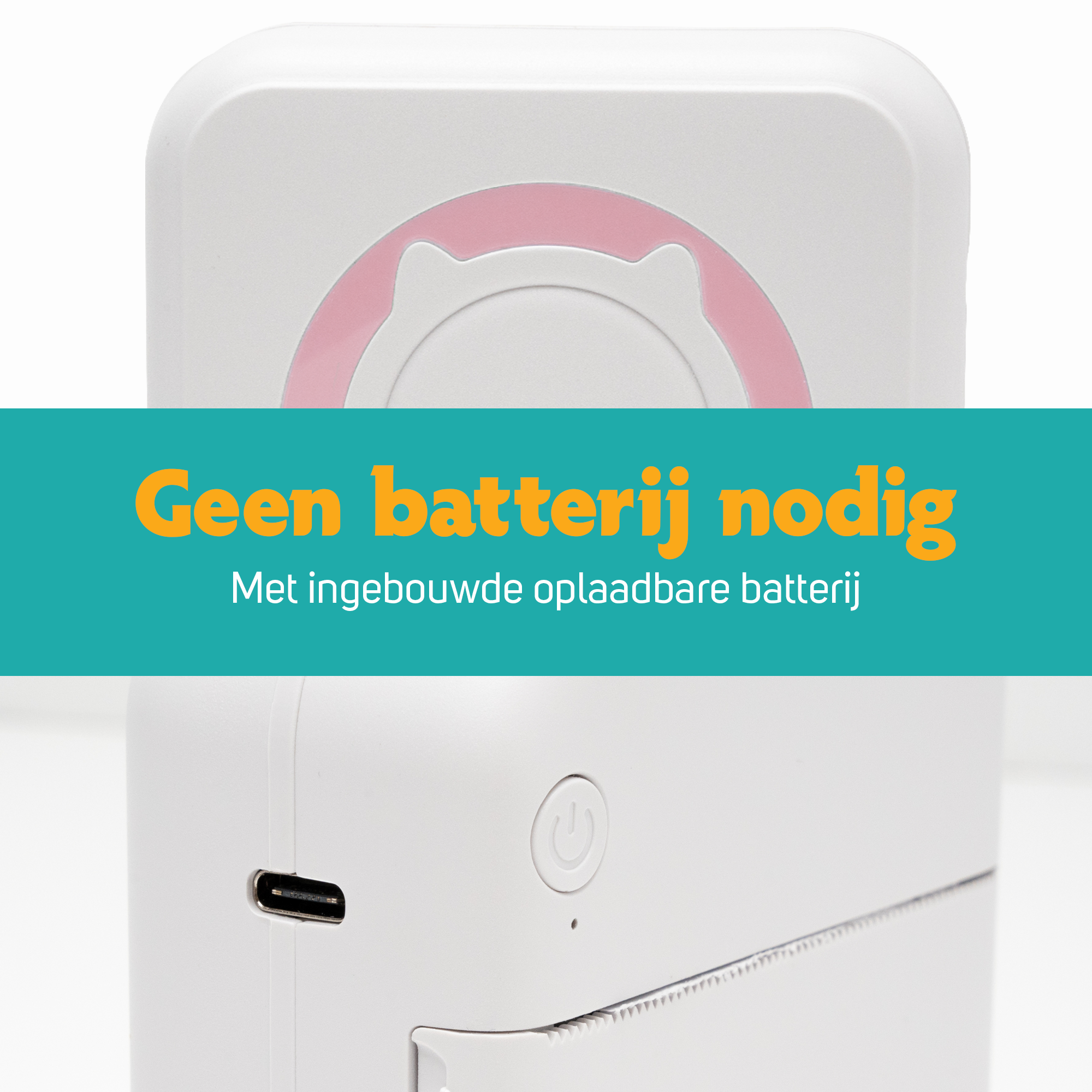 Mini Printer voor Mobiel - Fotoprinter voor Smartphone - Roze