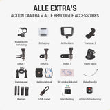 Pora&Co Action Camera 4K met EIS Waterdichte behuizing - Elektronica