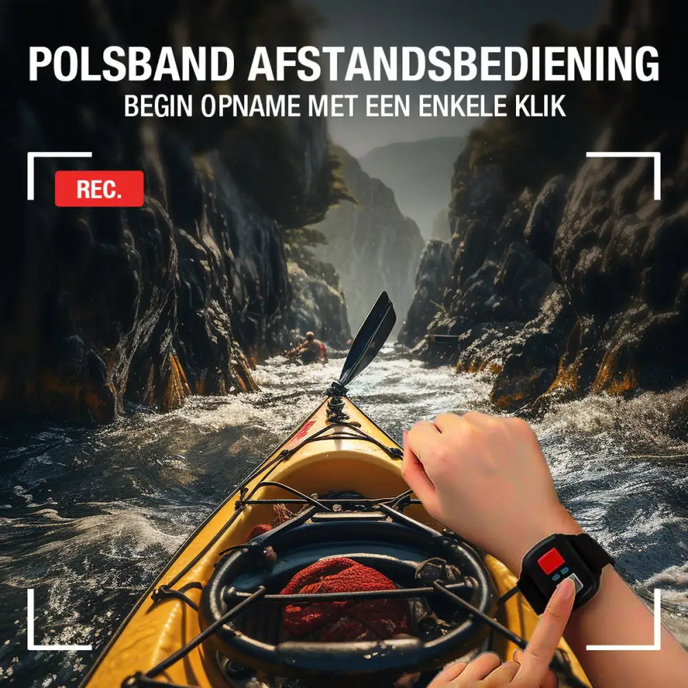 Pora&Co Action Camera 4K met EIS Waterdichte behuizing - Elektronica