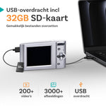 Pora&Co - Digitale Camera - Fototoestel - Digitale Fotocamera - Compact Camera - Vlog Camera - Voor Kinderen