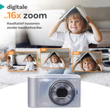 Pora&Co - Digitale Camera - Fototoestel - Digitale Fotocamera - Compact Camera - Vlog Camera - Voor Kinderen