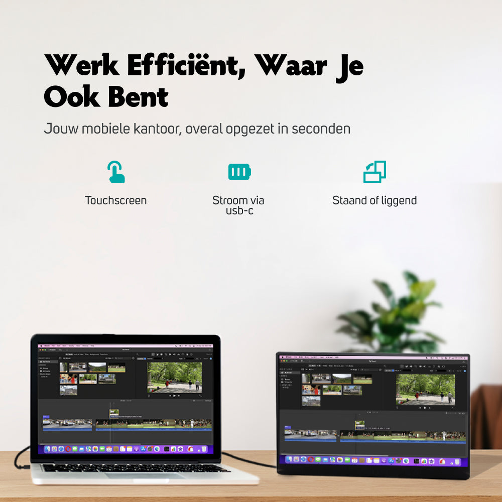 Portable monitor voor zakelijk gebruik met touchscreen 35.6cm - Elektronica