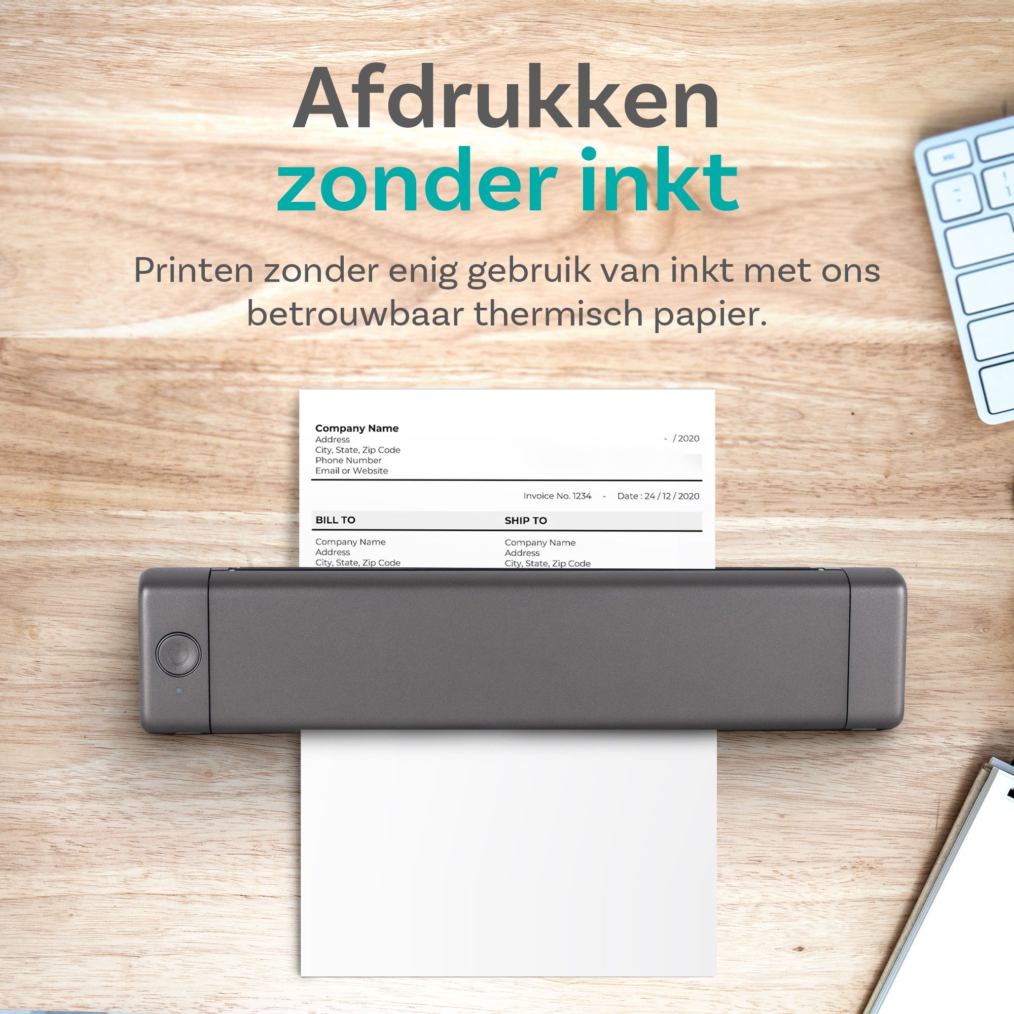 Thermische Printer A4 grijs - Elektronica