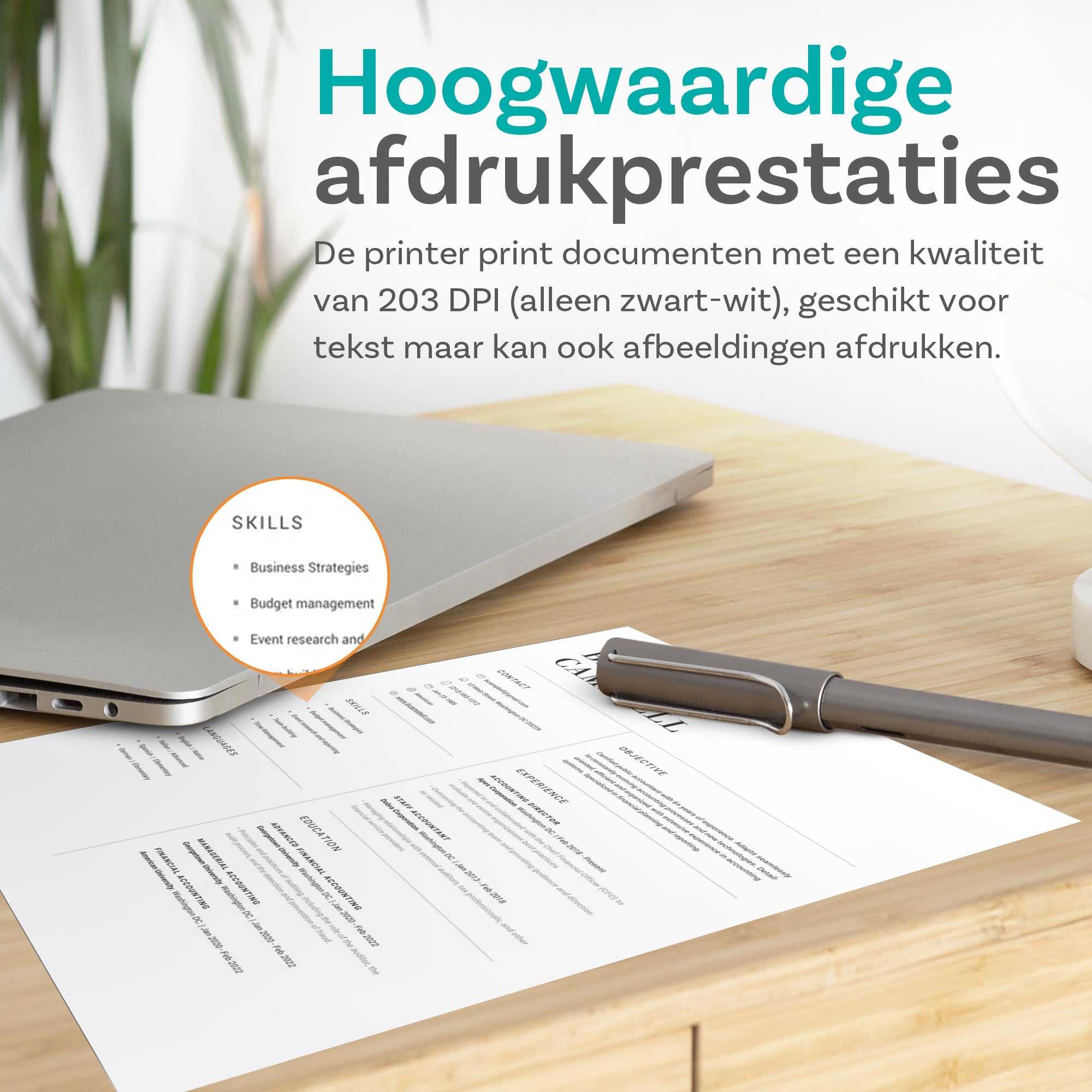 Thermische printer A4 Zwart/Groen - Elektronica