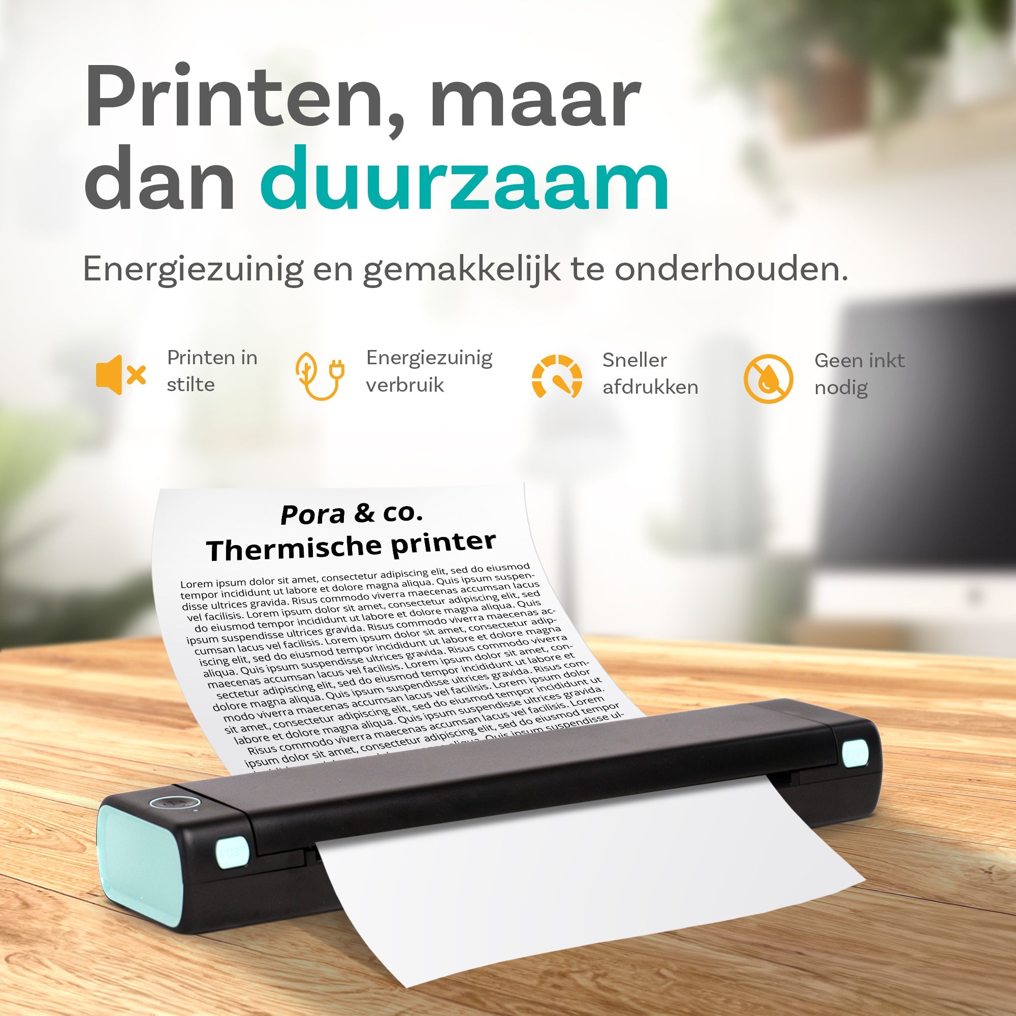 Thermische printer A4 Zwart/Groen - Elektronica