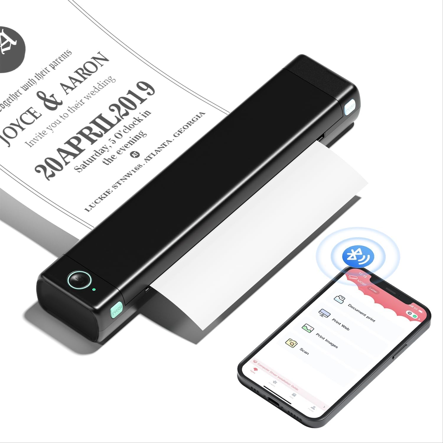 Pora & Co Thermisch printer A4 zwart voor studenten