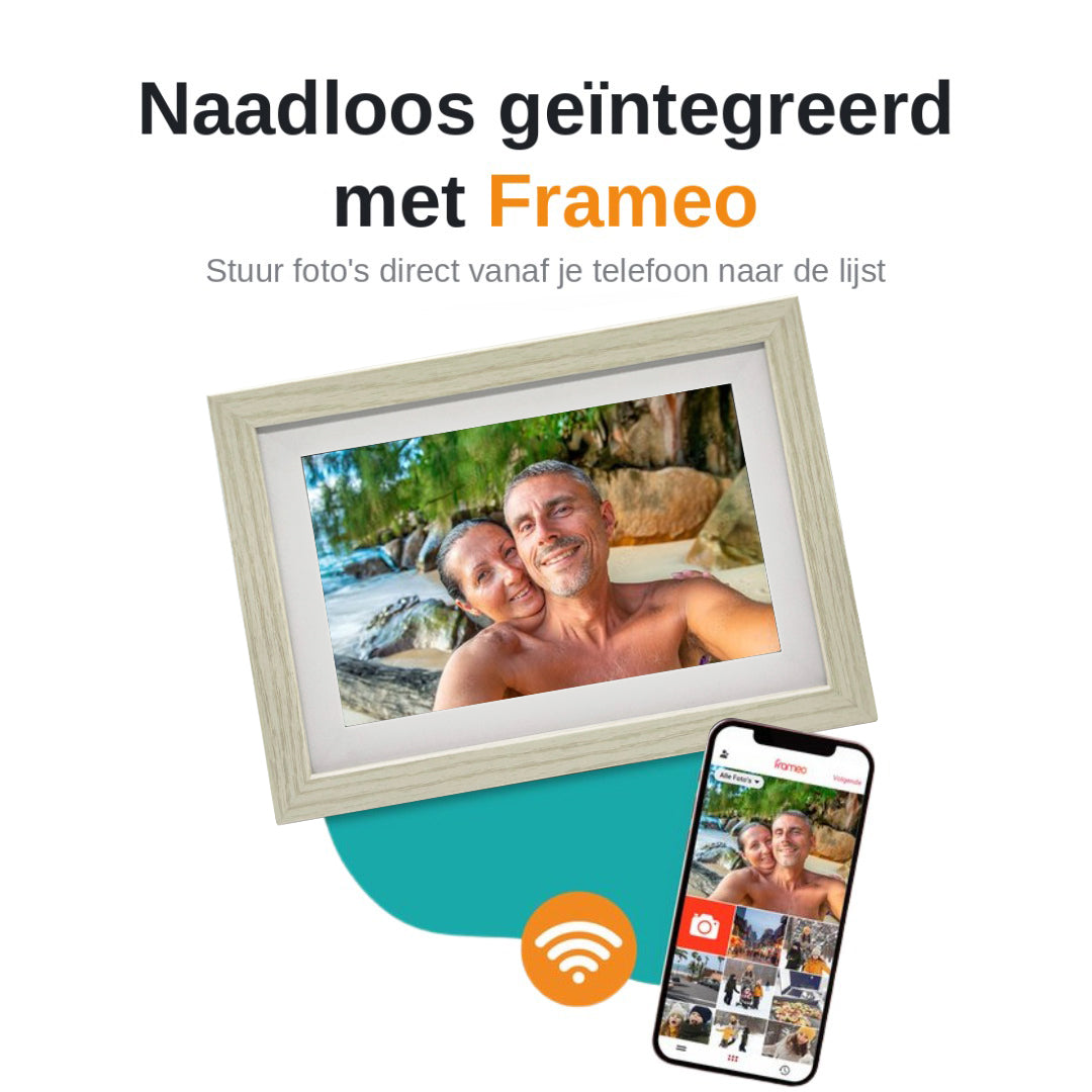 Frameo app foto versturen naar Pora & Co digitale fotolijst