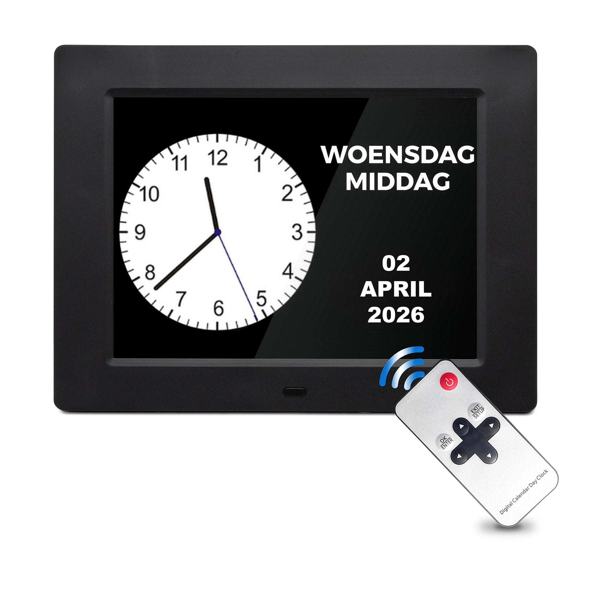 Pora & Co Dementieklok 20,3cm met groot display