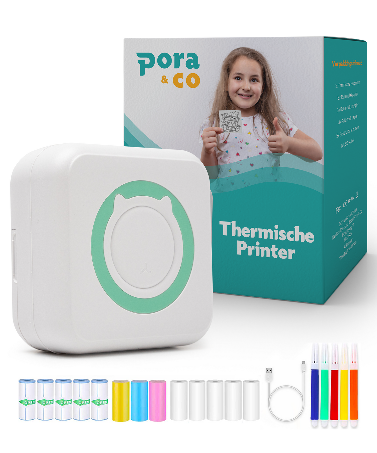 Mini printer voor mobiel gebruik van Pora & Co