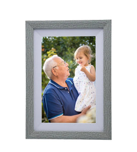 Digitale Fotolijst Wit/Silver Met Wifi & Frameo App - 25.4cm