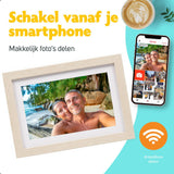 Digitale fotolijst Beige met Wifi en Frameo app - 25.4cm