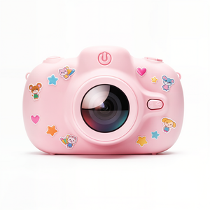 Pora&Co Digitale Kindercamera HD 1080p - Incl. 32GB & Stickers - Roze