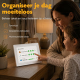 FotoCube Premium Digitale Gezinskalender met Touchscreen -Slimme Familieplanner & Digitale Fotolijst 32GB - WiFi - Google & iCloud Sync