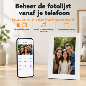 FotoCube Premium Digitale Gezinskalender met Touchscreen -Slimme Familieplanner & Digitale Fotolijst 32GB - WiFi - Google & iCloud Sync