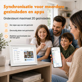 FotoCube Premium Digitale Gezinskalender met Touchscreen -Slimme Familieplanner & Digitale Fotolijst 32GB - WiFi - Google & iCloud Sync