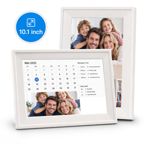 FotoCube Premium Digitale Gezinskalender met Touchscreen -Slimme Familieplanner & Digitale Fotolijst 32GB - WiFi - Google & iCloud Sync