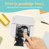 Mini Printer voor Mobiel - Fotoprinter voor Smartphone - Roze