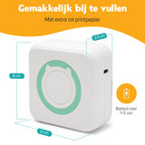 Mini Printer voor Mobiel - Fotoprinter voor Smartphone - Groen