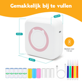 Mini Printer voor Mobiel - Fotoprinter voor Smartphone - Roze