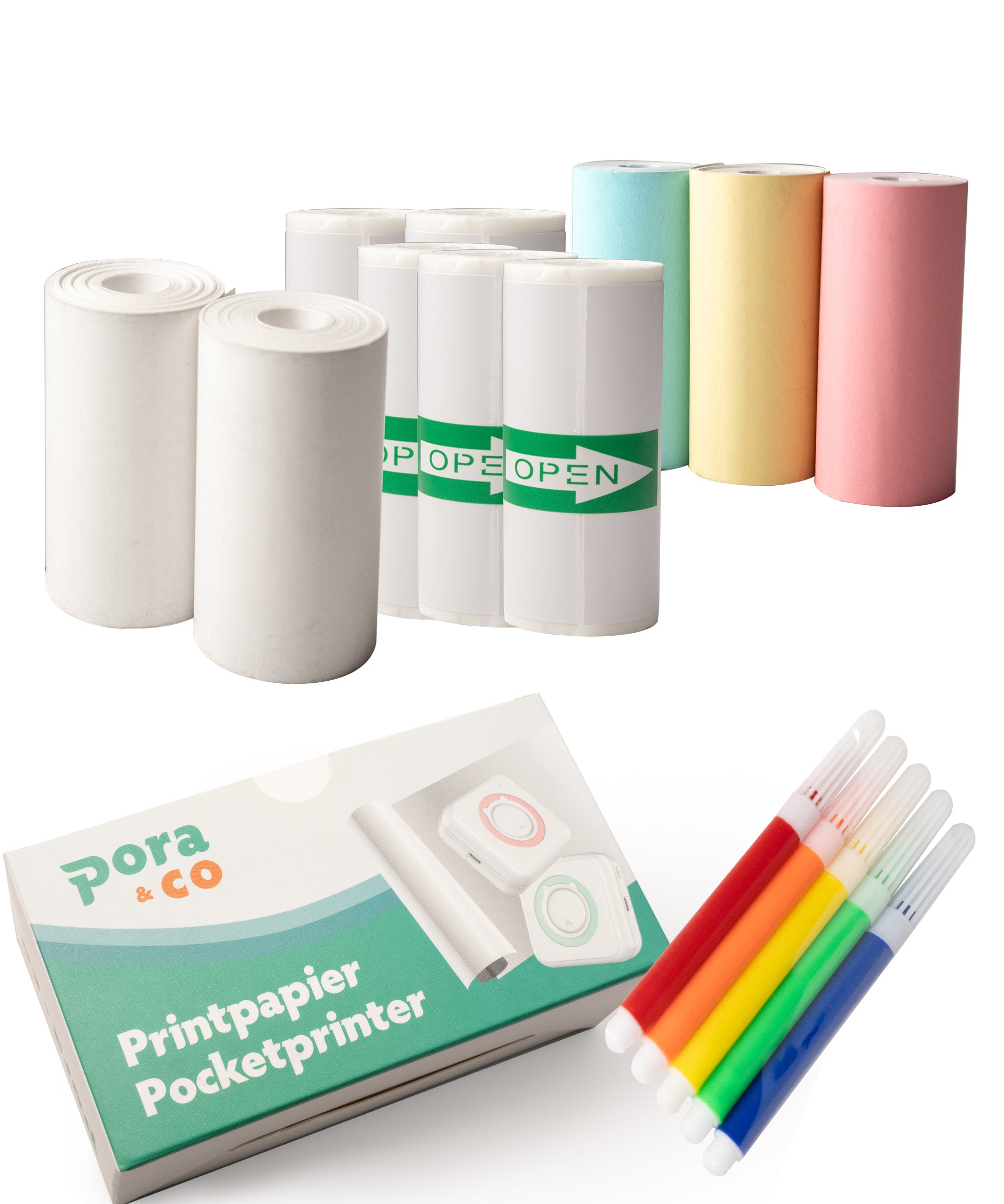 Fotopapier en stickerpapier navulling pocket printer - C15