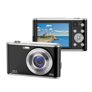 Digitale Camera 4K - Inclusief Geheugenkaart - Zwart