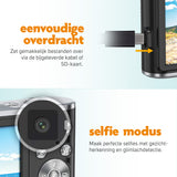 Digitale Camera 4K - Inclusief Geheugenkaart - Zwart