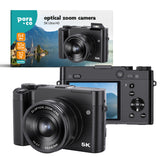 Compacte 5K Digitale Camera - Inclusief 32GB SD-Kaart - Zwart