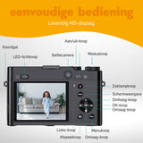 Compacte 5K Digitale Camera - Inclusief 32GB SD-Kaart - Zwart