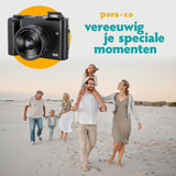 Compacte 5K Digitale Camera - Inclusief 32GB SD-Kaart - Zwart