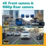 Dashcam Dual Lens 4K – Voor & Achter Camera