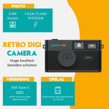 Digitale camera - Retro - Zwart