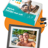 Doos met inhoud van Pora & Co digitale fotolijst