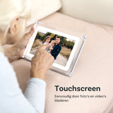 Pora&Co Digitale fotolijst 17.8 cm - Acryl - HD + - IPS display - USB-C - Touchscreen - Elektronica