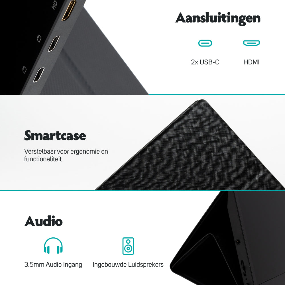 Portable monitor voor zakelijk gebruik met touchscreen 35.6cm - Elektronica